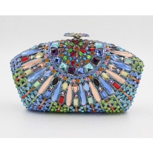 Girls Evening Bag Hollow Out Crystal Women Clutches Bags Diamond Handmade Female Clutch Bags Womens Evening Bag gift Handbags