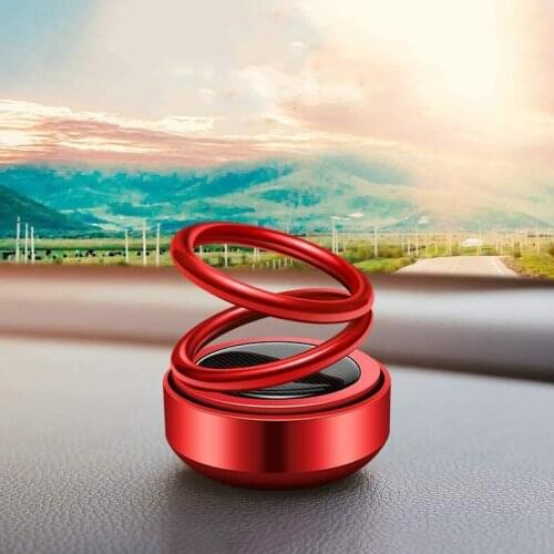 Double ring suspension rotary solar car interior decoration car accessories interior car decor