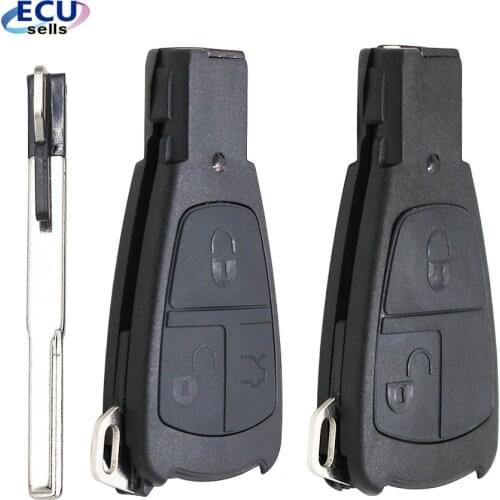 3 Button Old Style For Benz Mercedes C180 1998-2004 W202 Remote Car Key Shell Design Smart Key Fob Cover Case With Blade