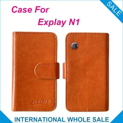 Explay N1 case Top Quality Flip Leather Slip-resistant Phone Cover Case For Explay N1 Card Holder Bags Wallet+tracking number