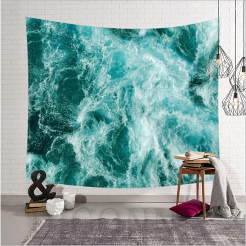 Beautiful Sea Waves Art Large Wall Tapestry Cheap Hippie Wall Hanging Bohemian Wall Tapestries Mandala Wall Art Decor