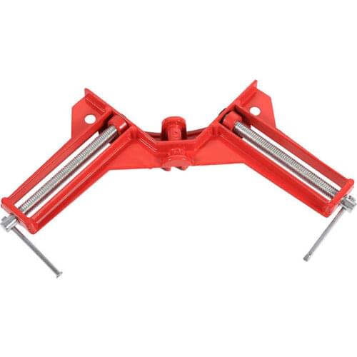 1PC Wood Clamp Red 90 Degree Right Angle Corner Clamp Fixture Picture Frame Holder WoodworkingTool Hot Clamps Hardware Tools