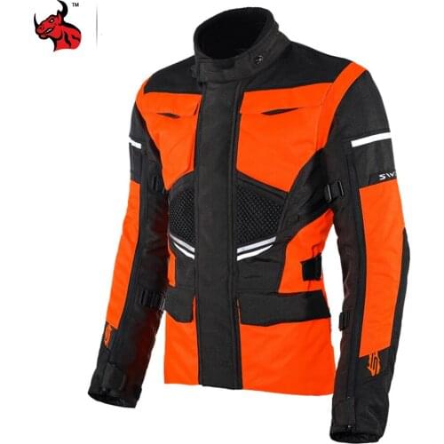 Motocross Jacket Waterproof Motorcycle Jacket Reflective Safety Protection Riding Racing Suit Moto Protection 5 Colour