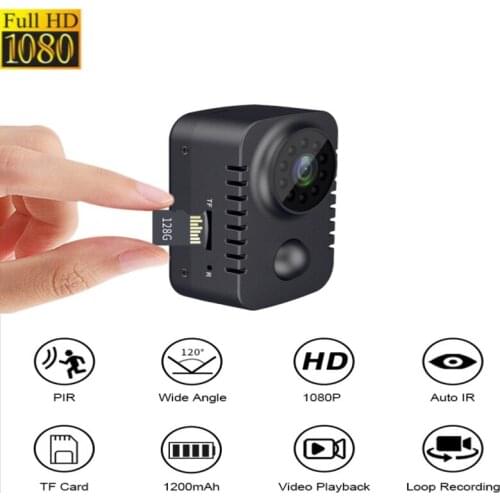 HD Mini Body Camera Wireless 1080P Security Pocket Cameras Motion Activated Small Nanny Cam for Cars Standby PIR Espia Webcam