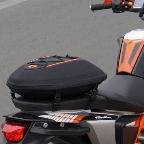How-yes NEW hot sale motorcycle bag Motorcycle Tail Boxes, Racing Pack saddle bag have rain cover can waterproof red black