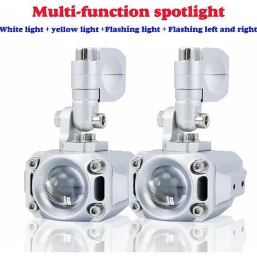 Moto White Yellow LED Motorcycle Headlight Fog Spot HeadLamp Spotlight Waterproof Motorbike 3 Model