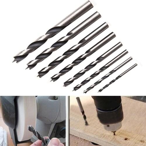 8Pcs/Set 3MM-10MM HSS Drill Bits Kit For Woodworking Metal Wood Tools