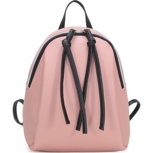 New lady small backpack women leather Shoulder Bag MultiFunction mini backpacks female School bagpack bag for teenage grils 2020