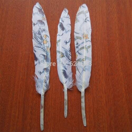 Flowers Printed Feather,Duck Cocottes Feathers,Floral Printing,Perfect for Earrings, Bridal Table Decor& Millinery,100pcs/lot