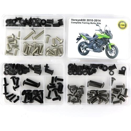 Fit For Kawasaki Versys 650 2010-2012 2013 2014 Complete Fairing Kit Washer Fastener Full Fairing Bolts Kit Screws Nuts Steel