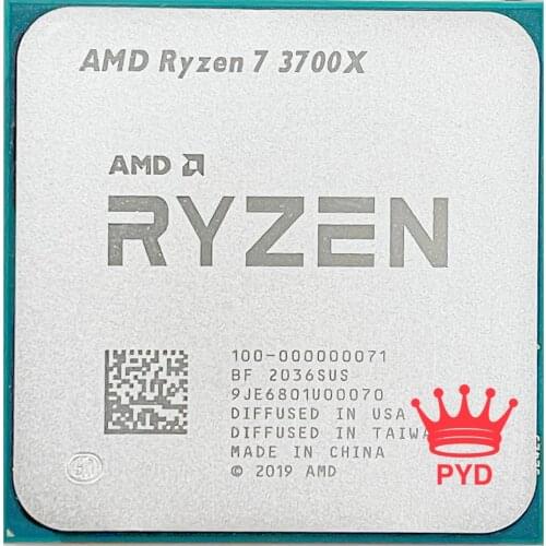 AMD Ryzen 7 3700X R7 3700X 3.6 GHz Eight-Core Sixteen-Thread CPU Processor 65W 7NM L3=32M 100-000000071 Socket AM4