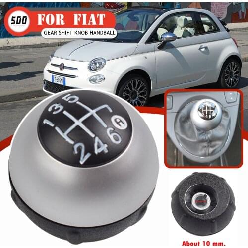 5 Speed 6 Speed Car Styling Gear Shift Knob Lever Shifter Gear Knob Hand Ball For Fiat 500 2012 2013 2014 2015 2016 2017 2018