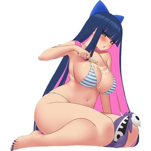 Three Ratels CDM367 Cute Underwear Anime Girl car windshield sticker Laptop Refrigerator Skateboard Bike decal