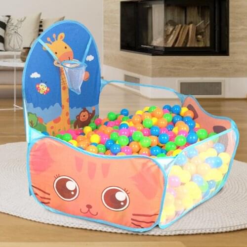 Foldable Cartoon Outdoor Sports Playground Kids Children Ocean Ball Pit Pool Baby Tent Ball Basket Gaming Toys Educational Toy
