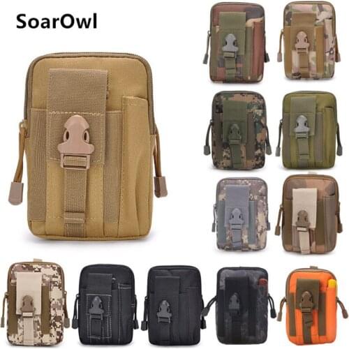 Tactical bag Molle hunting bag belt pockets military pockets wear-resistant waterproof outdoor small bag mobile phone pocket
