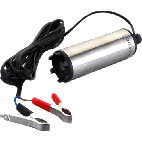 Universal 12V Water Pump Submersible Electric 12L/Min Pumping Car Oil Pump Diesel Fuel Transfer Pumps With Stainless Steel Shell