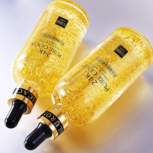 Moisturize Shrink Pore Lift Firming 24K Gold Hyaluronic Acid Fae Serum Brighten Nicotinamide Skin Care