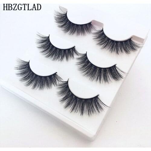 High Quality 100% Real Mink Fake Eyelashes 3D Natural False Eyelashes 3d Mink Lashes Soft Eyelash Extension Makeup Kit Cilios