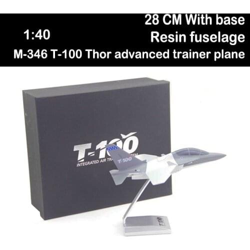 1:40 scale M-346 T-100 Thor advanced trainer plane toys aviation aircraft fighter model airplane military collection adult show