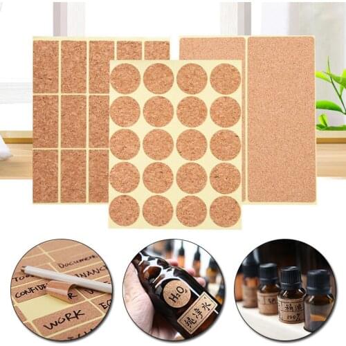 1 Set Handmade Wooden Labels Sticker Packaging Sealing Label Kitchen Bottle Cup Decorative Tags Planner Album Adhesive Sticker