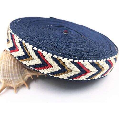 10Yards 21mm 7/8' Arrows Embroidery Ribbon Craft Gift Wrapping Geometric Woven Jacquard Ribbon Home Sewing Clothing Accessory