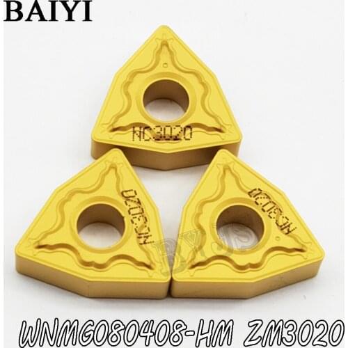10pcs WNMG080408-HM ZM3020 CNC carbide insert WNMG080408 Machining Turning Carbide insert for steel for MWLNR /WWLNR /DWLNR