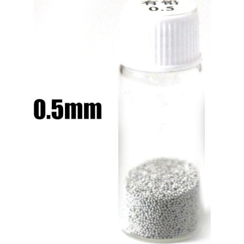 2pcs/lot 25k leaded BGA solder balls for reballing 0.5mm diameter