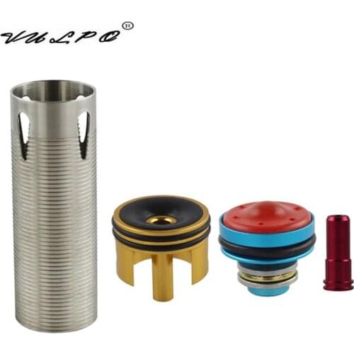 VULPO 4pcs Cylinder head/piston head/nozzle/Cylinder Set for M4 Series airsoft AEG Hunting Accessories