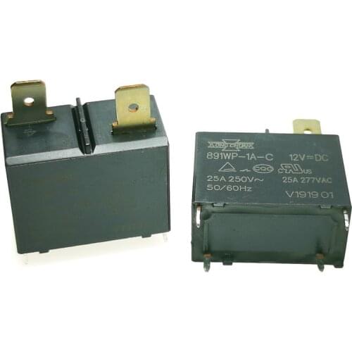 5PCS/LOT NEW Relay 891WP-1A-C-12VDC 891WP-1A-C 12VDC 891WP1AC 12VDC DC12V 25A