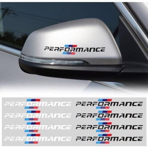 Car Styling Accessories Rearview Mirror Stickers Performance Emblem Decal For bmw f30 f34 f10 e46 e39 e60 e90 e70 e71 x5 x6 M3