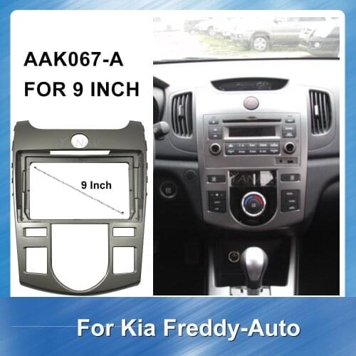 Car radio Fascia Trim Panel fascia Frame for Kia Freddy 2009 Automaticity car GPS Navigation dvd Dashboard plastic fascia frame