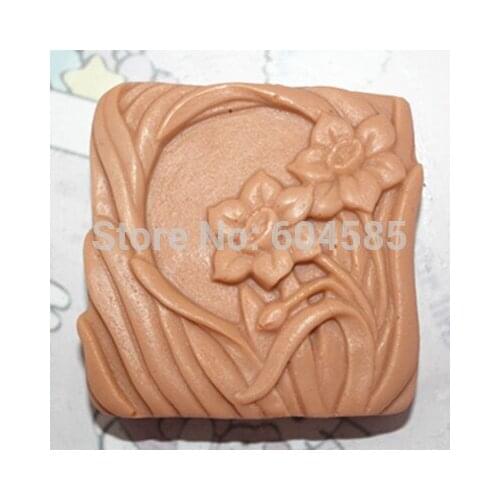 C266The little flower Art Silicone Soap mold Craft Molds DIY Handmade soap molds