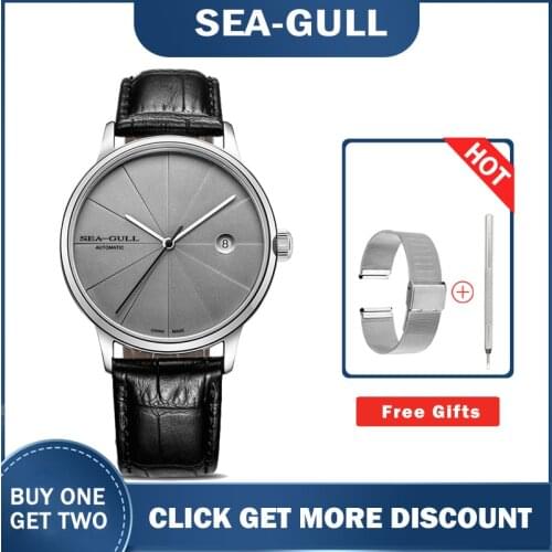 Seagull watch mens 819.42.6015 Automatic Mechanical Watch Casual Business Montre Homme Watches for Men Women Sapphire Face