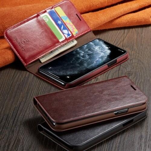 Luxury Leather Case For iPhone 11 11 Pro 11 Pro Max Wallet Case Card Holder Flip Case Cover for iPhone XS MAX XR 8/7 Plus