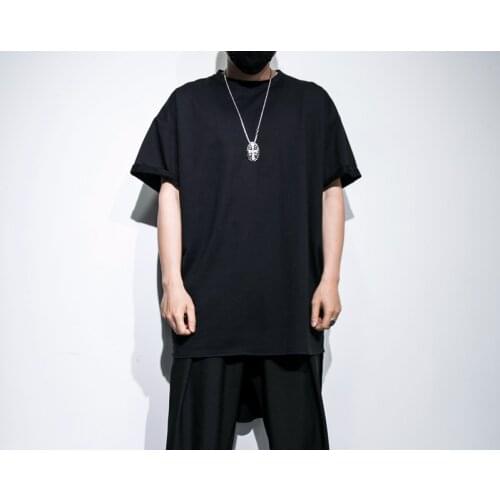 Diablo Yamamoto Fashion Brand Summer Long Personality Wild Fashion Loose Short Sleeve T-shirt Men