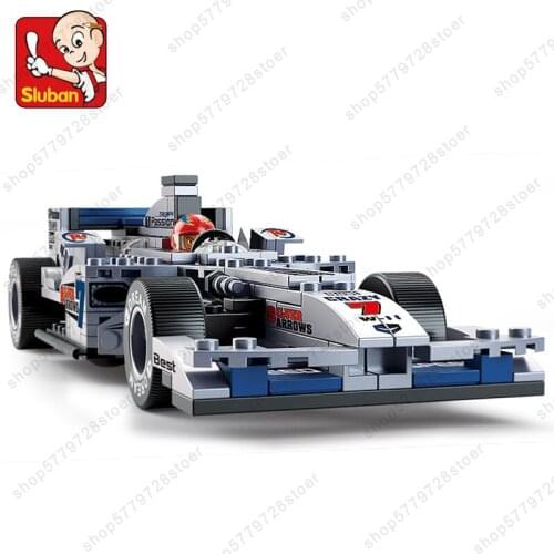 City F1 Racing Car Build Block Set DIY Construction Model Brick Motorcycle Race Car Educational Minifigures Toy Gift ForChildren