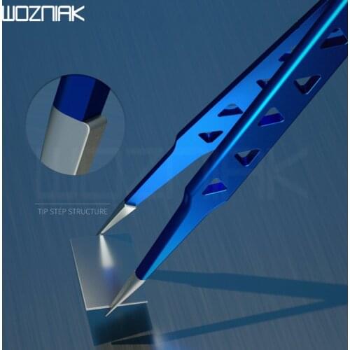 MECHANIC AAC-14 hollow heat-dissipating tweezers for mobile phone repair tweezer lengthened thickened high hardness tweezers