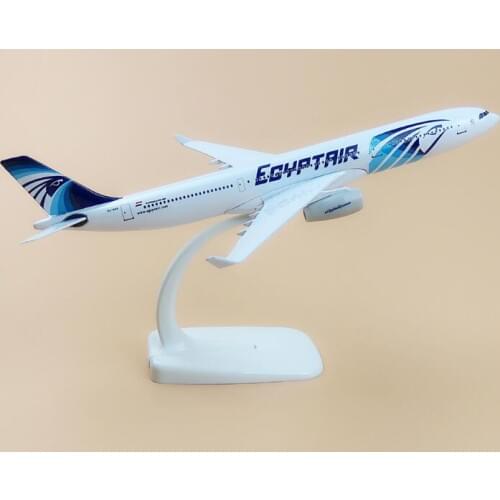 20cm Metal Alloy Plane Model EGYPT Air Airways Airbus 330 A330 Airlines Airplane Model w Stand Aircraft Crafts Gift
