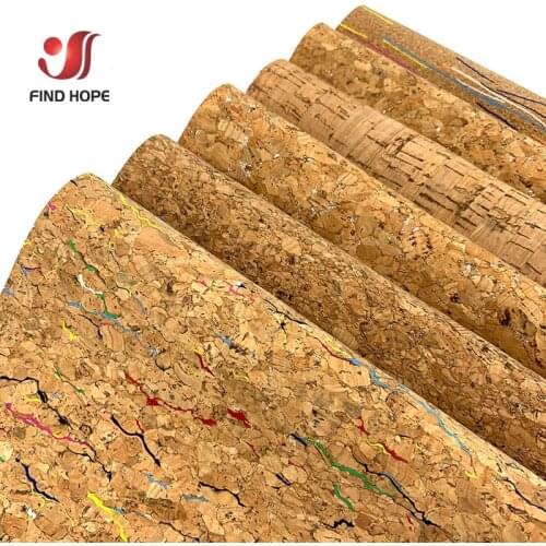 Natural Cork Leather Fabric Wood Grain Cloth Soft Material for Background Shoes Handbag Decor Crafts 20*30cm/120cm