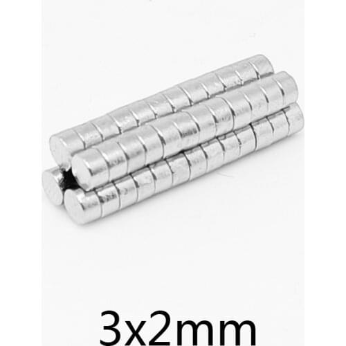 100~5000pcs 3x2 Minor Disc Search Magnet 3mm x 2mm Bulk Small Round Magnets 3x2mm Neodymium Magnets 3*2 Strong Magnet sheet