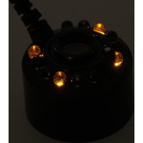 2021 New Ultrasonic12-LED Pond Mist Maker Fogger Water Fountain 3-Color Light EU Plug