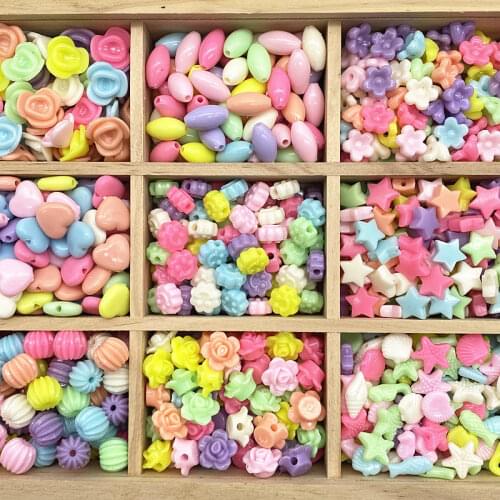 New Colours Children Toys Girl Bead Puzzle Handmade DIY Material Bag Girl Bracelet Necklace Girl Toys