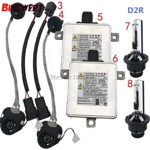NEW Xenon HID Headlight Ballast +wire+HID Blub D2S D2R W3T19371 W3T16271 W3T20671 W3T20971