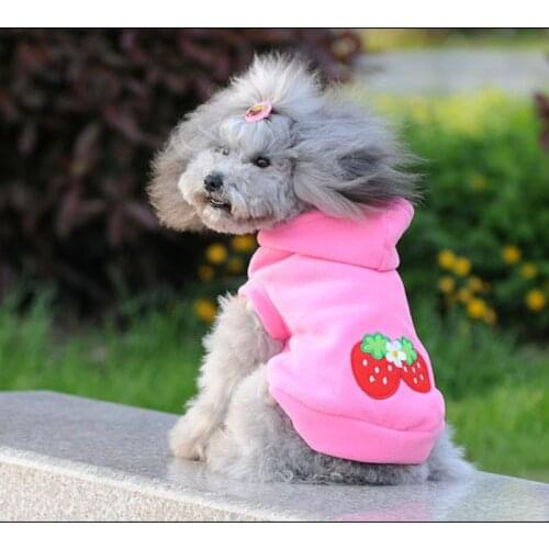 Dog Clothes Sweatshirt Autumn Winter Dog Hoodie Pink For Small Dogs Cat Pug Yorkshire Terrier Hoodies Dog Sweatshirt Clothing#18