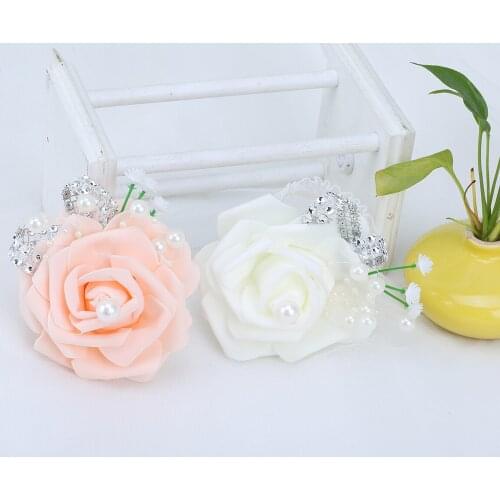 Spot Wedding Bouquet Korean Style Simple Bride And Bridesmaid Wrist Corsage Party Supplies XH024