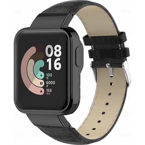 Strap For Xiaomi Watch Lite Bracelets Correa Leather Watch Band for Xiaomi Mi Watch Lite Smart Watch Replacement Watchband