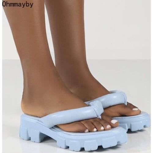 Women Flip Flop Slipper High Quality Soft Leather Woman Slip On Outdoor Shoes Female Sandal Causal Low Heel Slides 2021 Summer