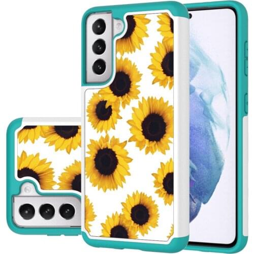 Silicone Case For iPhone 12 Pro MAX Shockproof Bumper Phone Back Cover For 12 Mini Sunflower Butterfly Painted Anti-fall Cases