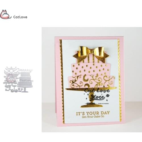Birthday Wedding Cake Metal Cutting Dies Stencils For DIY Scrapbooking Paper Card Decorative Craft Embossing Die Cuts New 2019