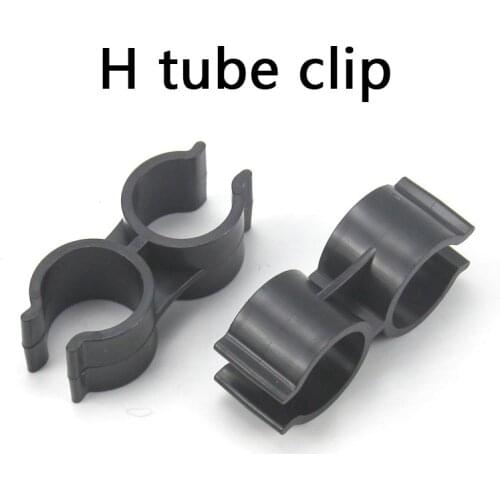 Pipe Double Plastic Pipe Clamp Connector Type H Pipe Clamp Connector Garden Water Connectors UPVC Pipe Joints 1 Pcs